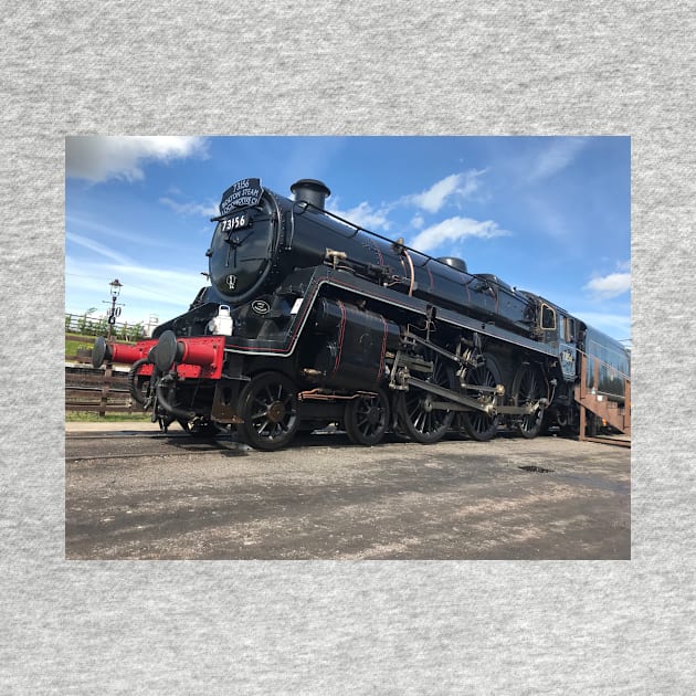 black steam train locomotive by acolename1